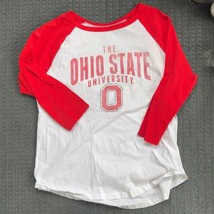 The Ohio State University baseball style top